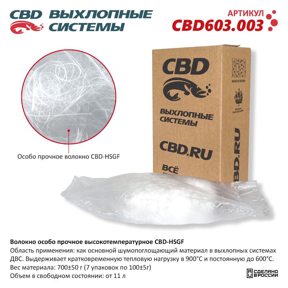 Волокно особо прочное высокотемпературное CBD-HSGF - CBD