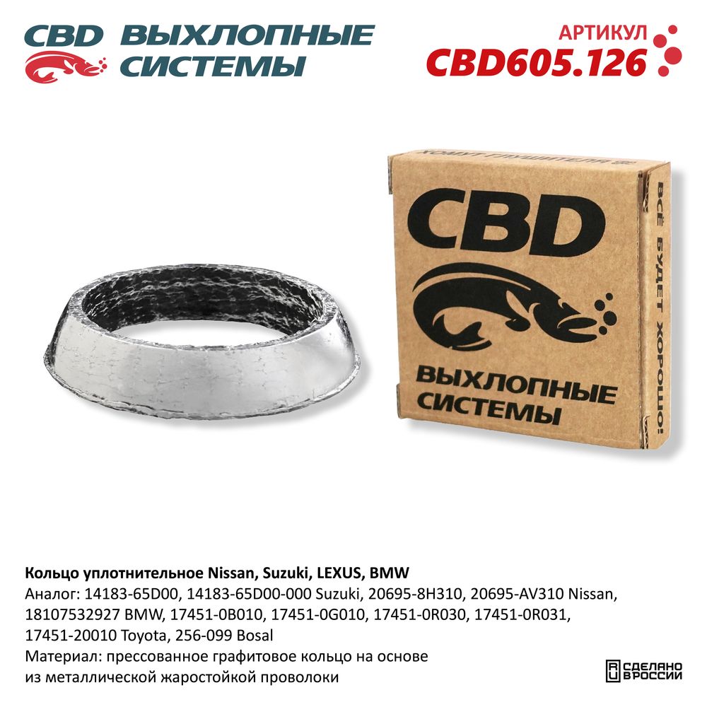 Кольцо уплотнительное для а/м Nissan, Suzuki, LEXUS, BMW - CBD