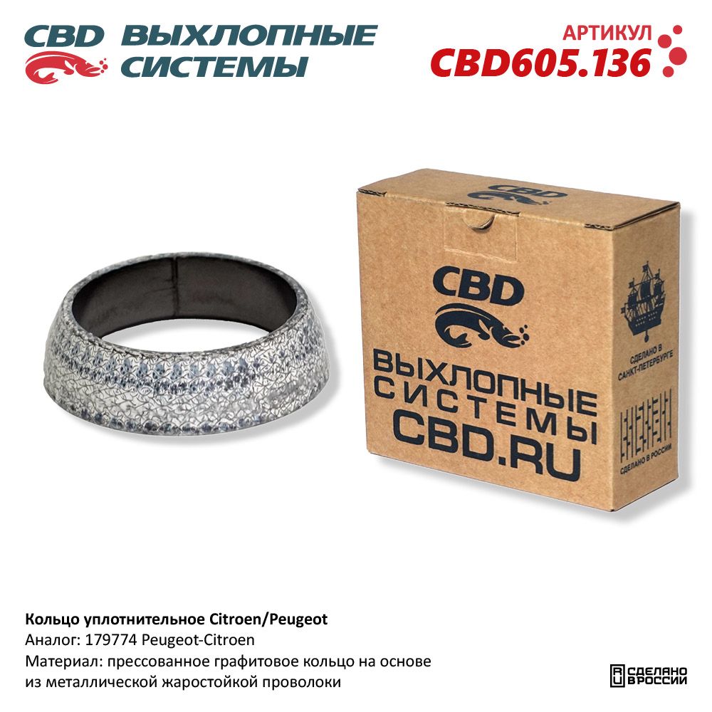 Кольцо уплотнительное для а/м Citroen/Peugeot - CBD