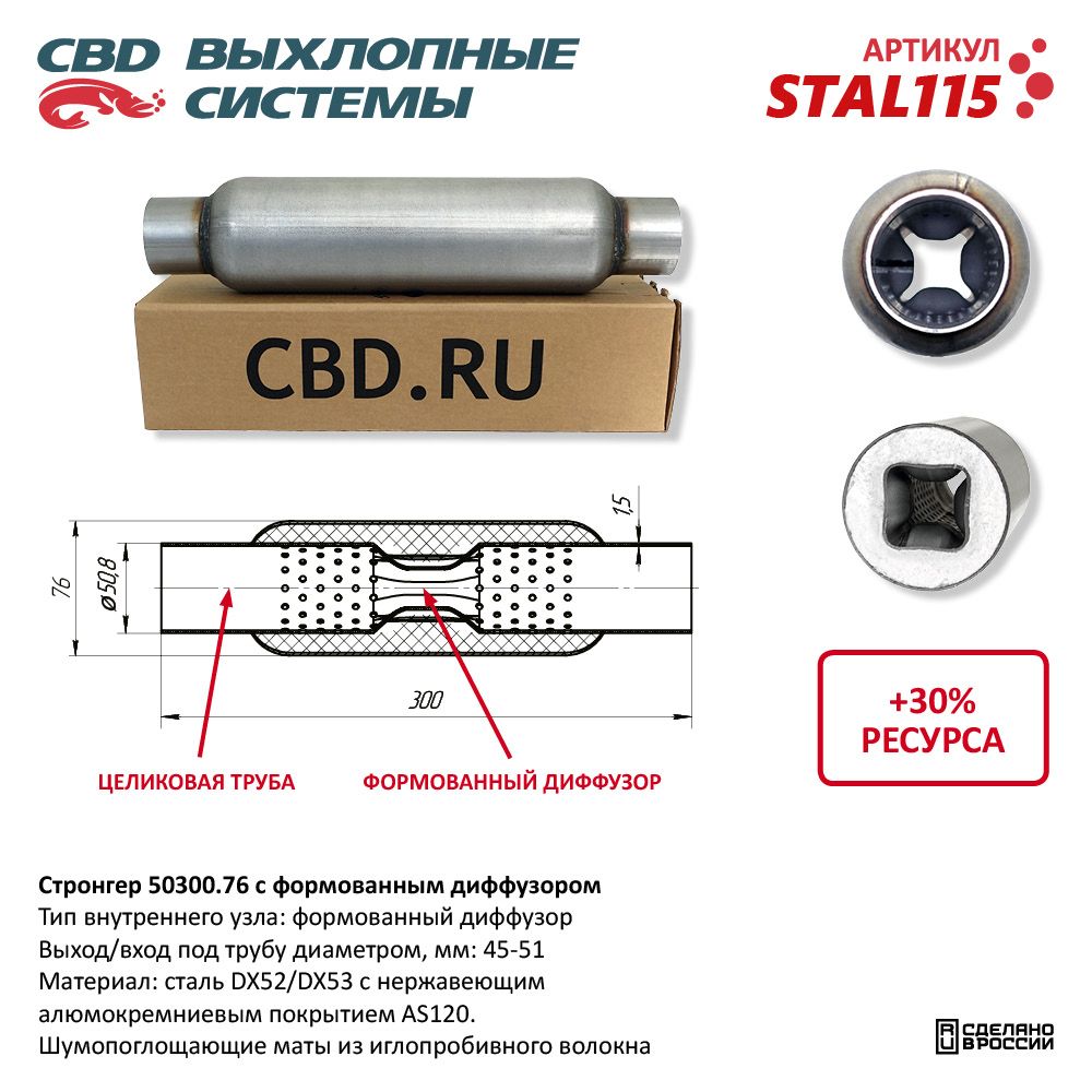 Стронгер 50300.76 с формованным диффузором - CBD