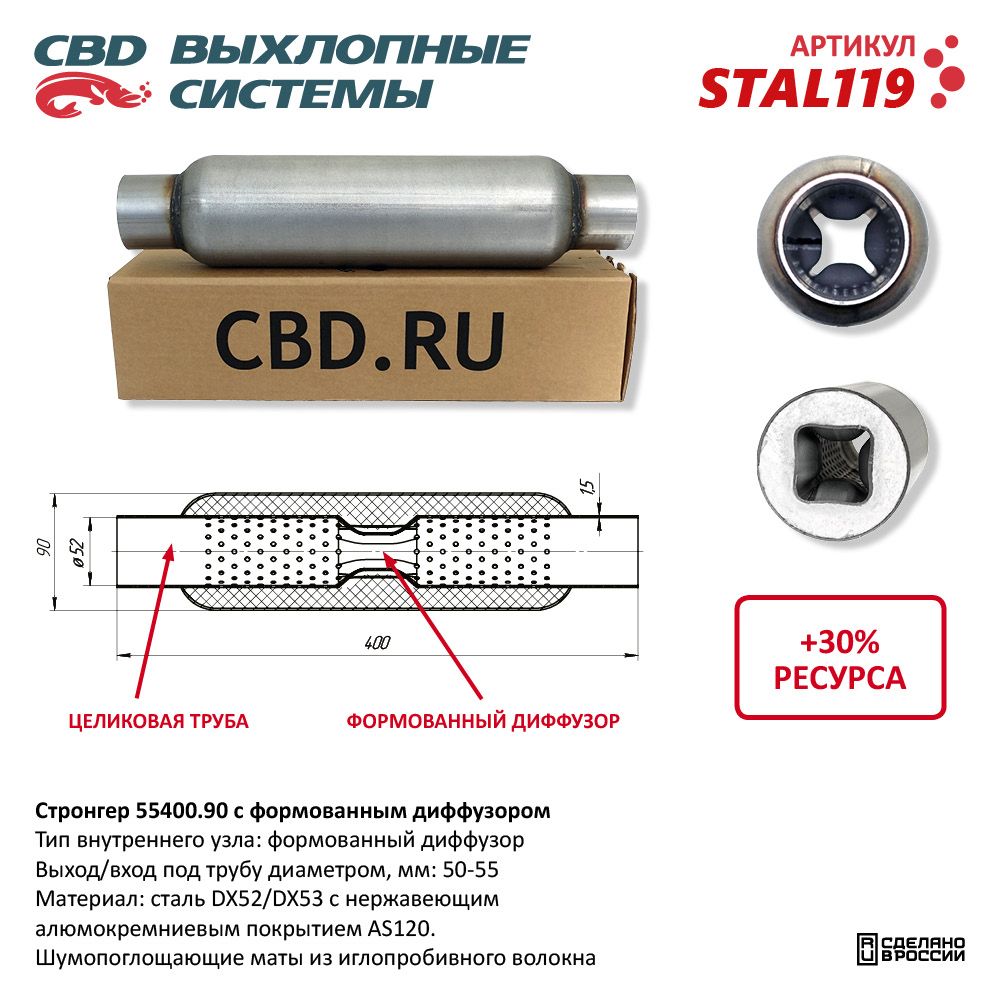 Стронгер 55400.90 с формованным диффузором - CBD