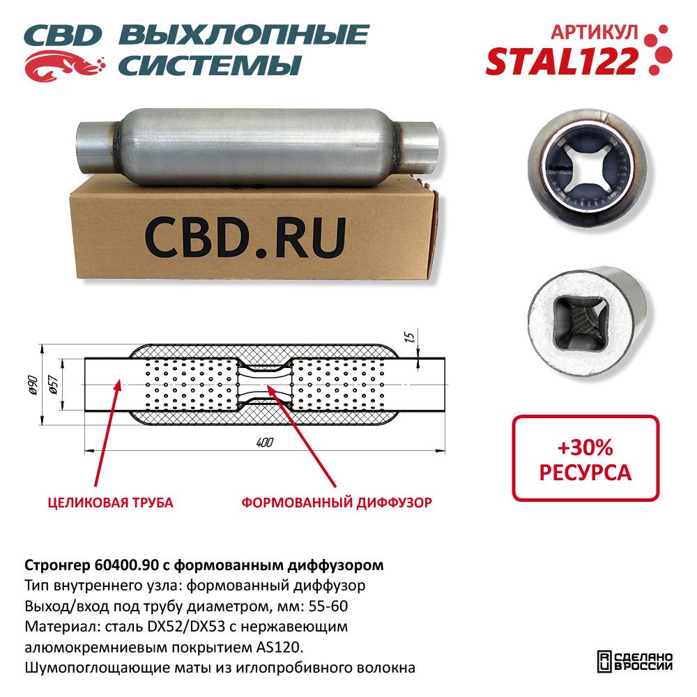 Стронгер 60400.90 с формованным диффузором - CBD