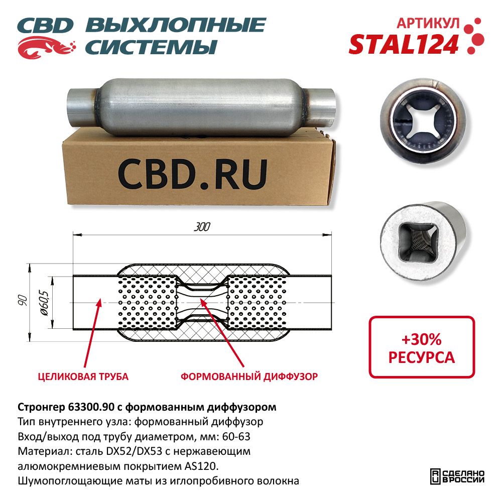 Стронгер 65300.90 с формованным диффузором - CBD