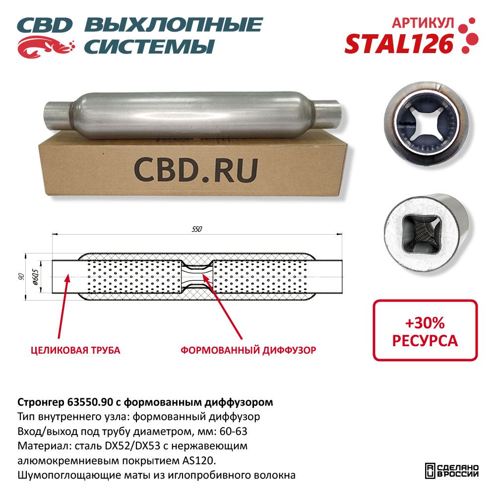 Стронгер 65550.90 с формованным диффузором - CBD